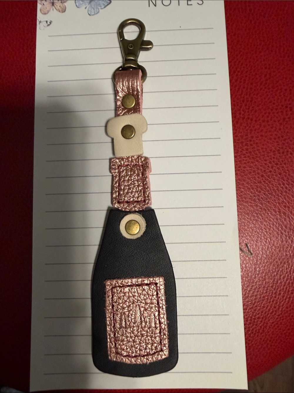 Portland Leather 20th Anniversary Champagne bottle